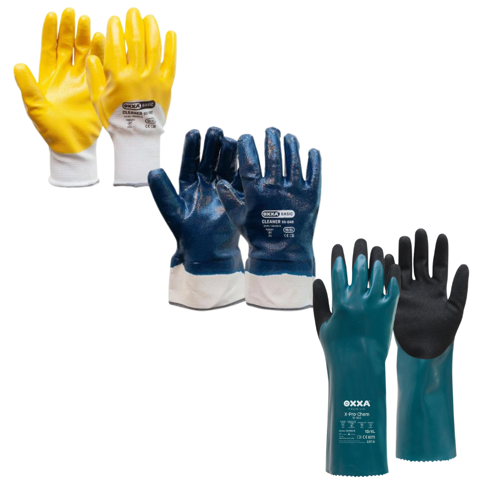 Handschoenen chemie/nitrile OXXA
