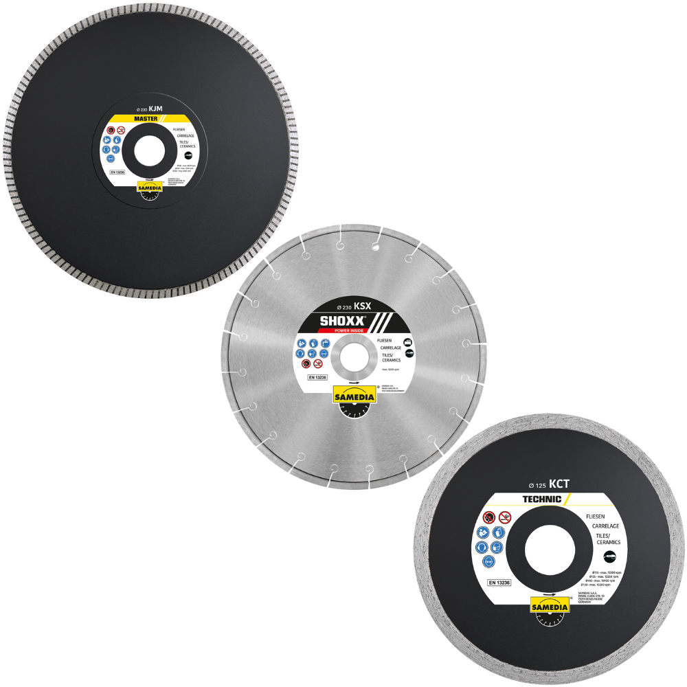 Diamantschijven voor tegels