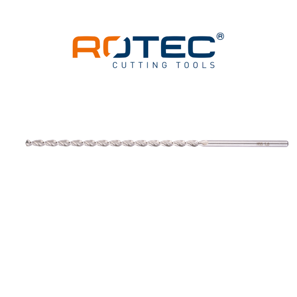 Houtspiraalboren ROTEC HSS-G hardhout extra lang TLS