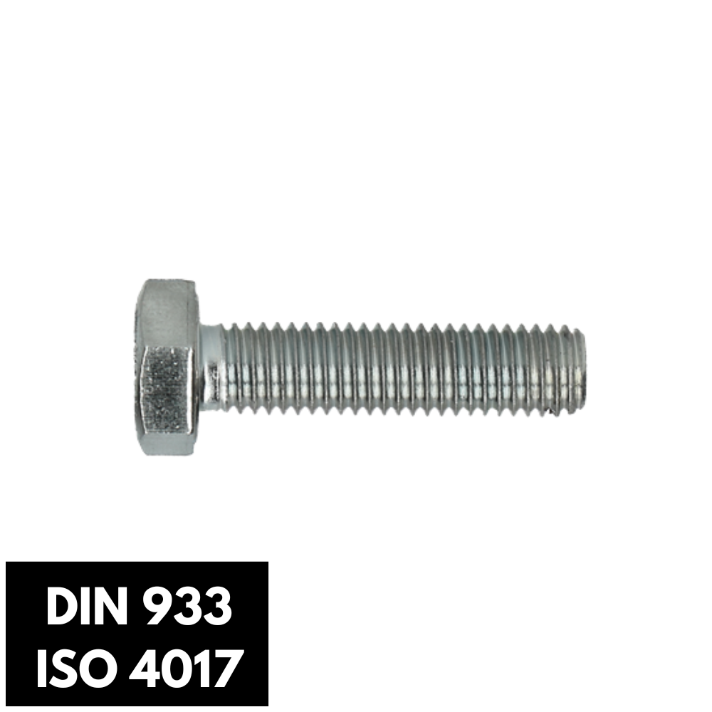 Zeskantbouten voldraad DIN 933