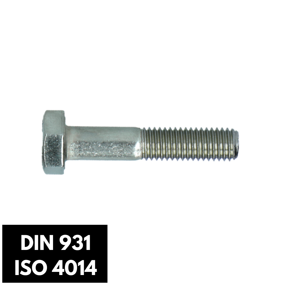 Zeskantbouten deeldraad DIN 931