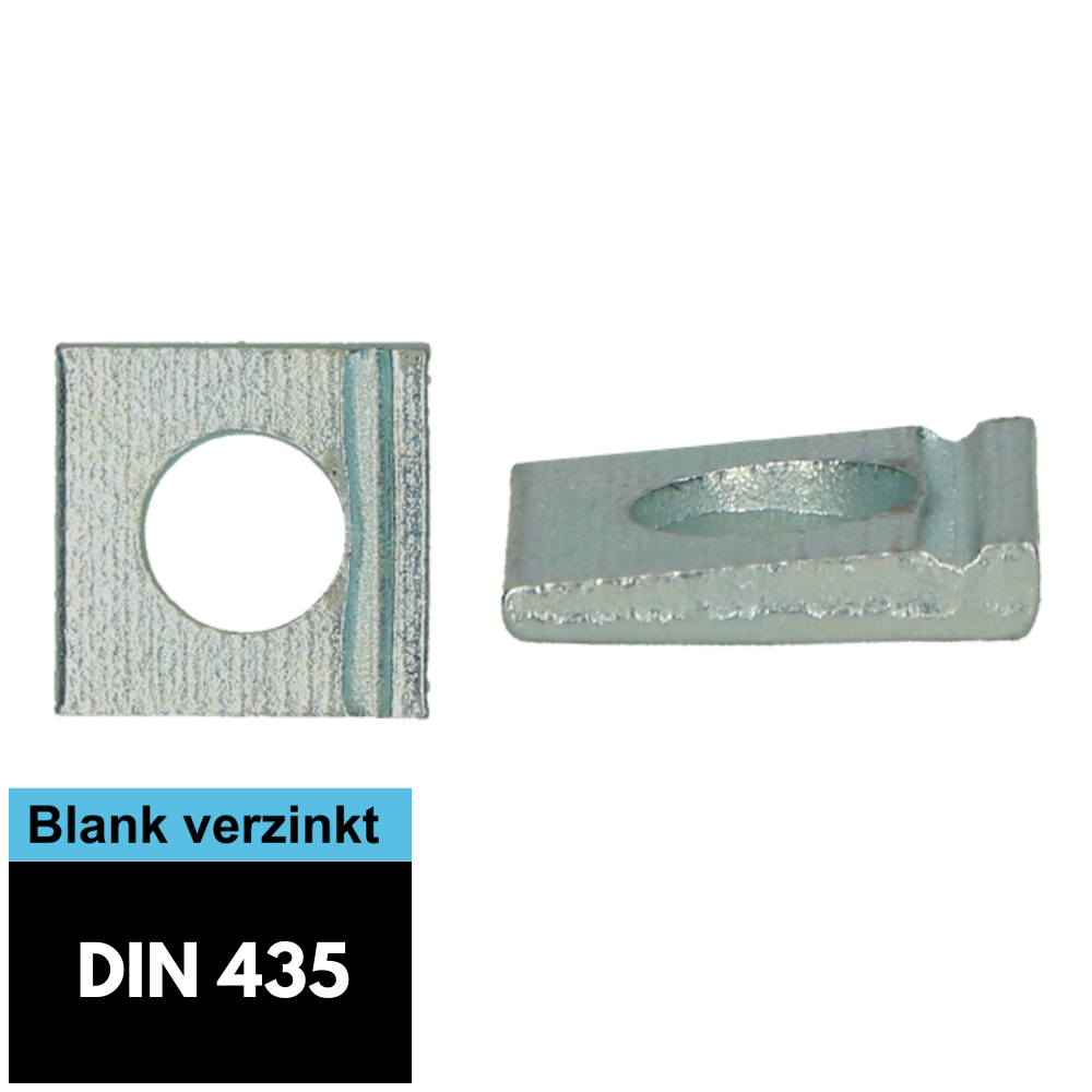 Hellingplaat DIN 435  verzinkt