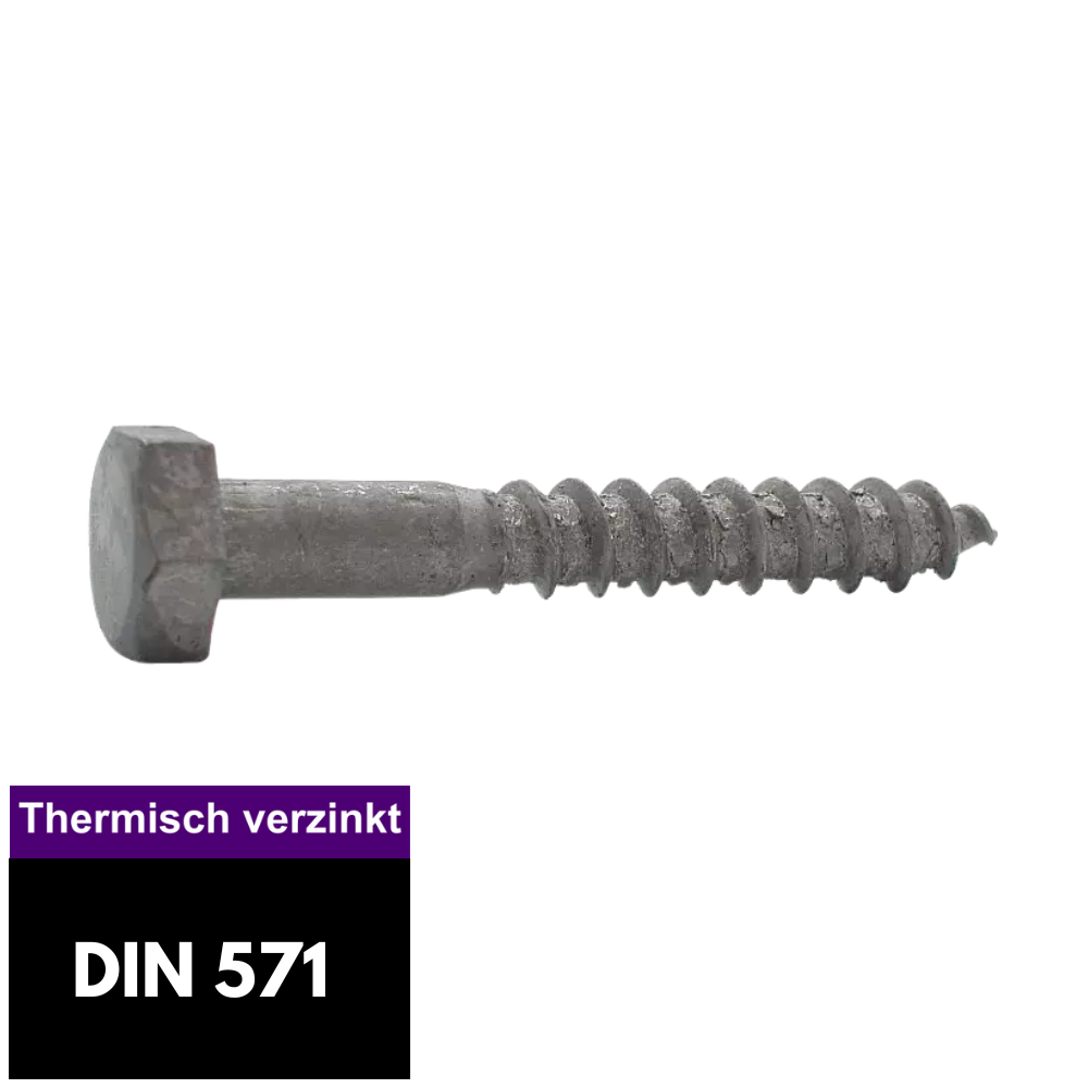 Houtdraadbouten thermisch verzinkt