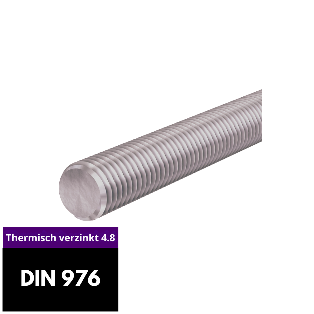 Draadeinden thermisch verzinkt 4.8