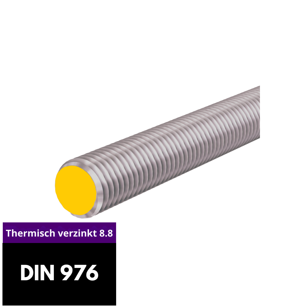 Draadeinden thermisch verzinkt 8.8