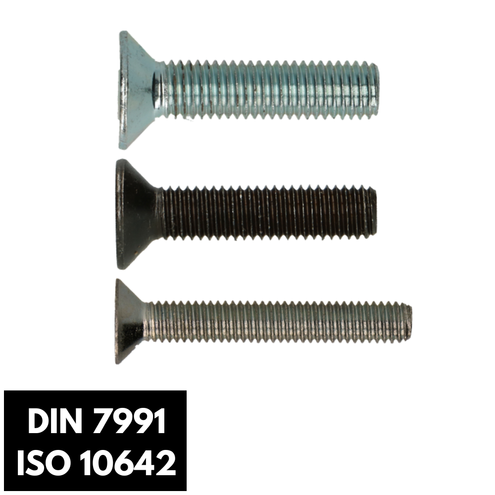 Verzonken bout met binnenzeskant DIN 7991|ISO 10642