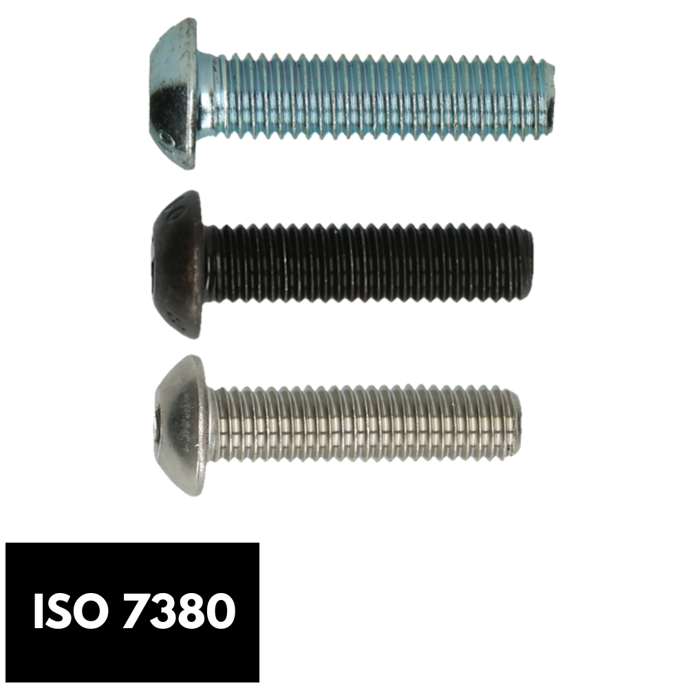 Laagbolkopschroeven met binnenzeskant ISO 7380