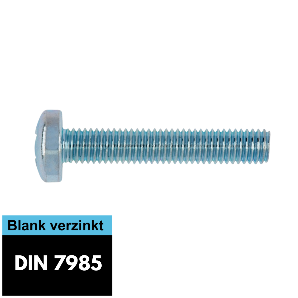 Bolcilinderschroeven DIN 7985 verzinkt
