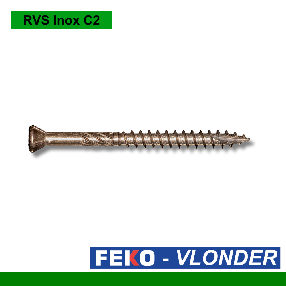 Vlonderschroeven FEKO-Vlonder RVS