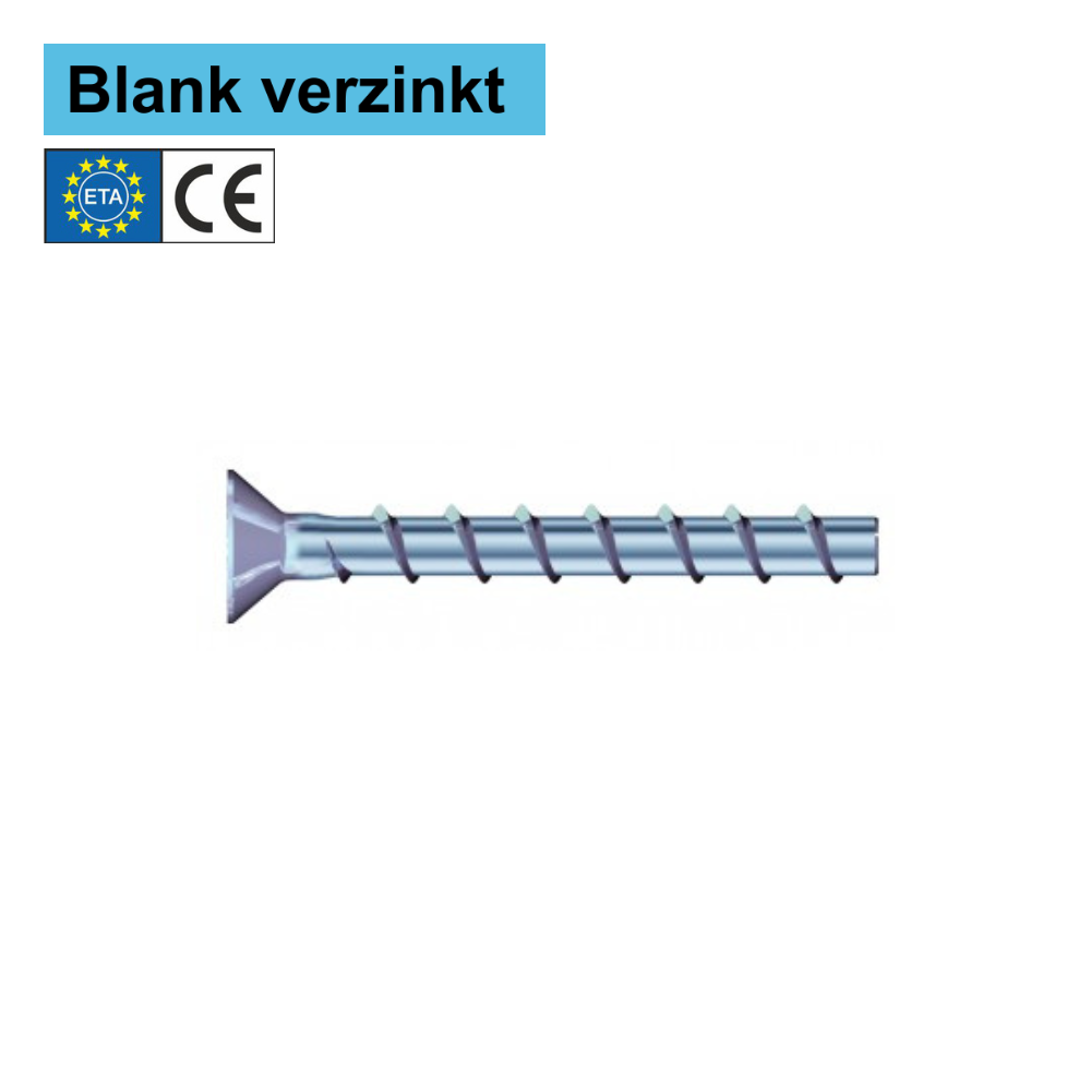 Betonschroeven verzonken kop MKT