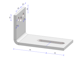H1205-Anker 120x70 60x6 thermisch verzinkt, per 25 stuks