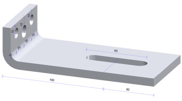 H1501-Anker 150x40 70x8 thermisch verzinkt, per stuk