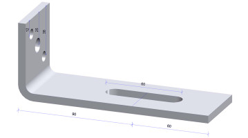 H1503-Anker 150x60 50x3 thermisch verzinkt, per stuk