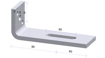 H1504-Anker 150x60 50x8 thermisch verzinkt, per stuk