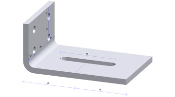 H1505-Anker 150x70 100x8 thermisch verzinkt, per stuk