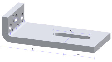 H1507-Anker 150x40 70x10 thermisch verzinkt, per stuk
