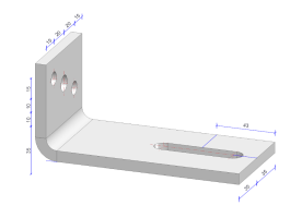 H1508-Anker 150x70 70x8 thermisch verzinkt, per stuk