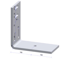 H2003-Anker 200x200 100x10 thermisch verzinkt, per stuk