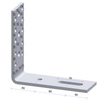 H2101-Anker 210x200 70x8 thermisch verzinkt, per stuk