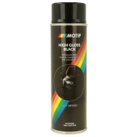 Lakspray MOTIP 04005 hoogglans zwart 500ml, per stuk