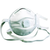 Stofmasker M-SAFE FFP3 met uitademventiel en regelbare elastieken, 5stuks