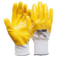 Handschoen OXXA-CLEANER geel/wit 50-002 L/9, 12stuks