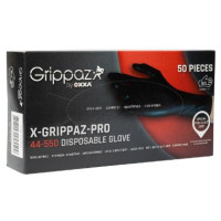 Wegwerphandschoen OXXA X-GRIPPAZ 44-550 zwart nitril maat: L, 50paar