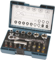 Schroefbitset MAKITA met ratel B-54081 21-delig