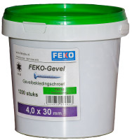 Gevelbekledingschroef FEKO-Gevel 4,0x30 A2 TX20, 1200 stuks