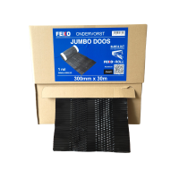 Ondervorst FEKO-Roll JUMBO doos alu 300mm Zwart, doos 30meter