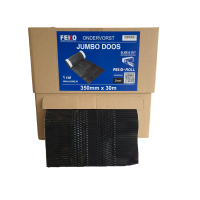 Ondervorst FEKO-Roll JUMBO doos alu 350mm Zwart, doos 30meter