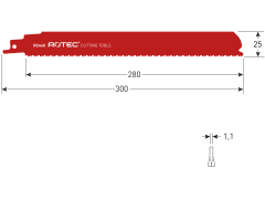 Reciprozaag Rotec RC440 sloop en reddingswerkzaamheden 300mm