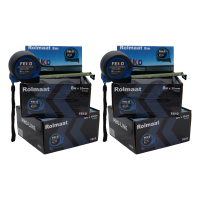 Rolmaat FEKO Pro Line 8m klasse ll, per 48 stuks