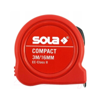 Rolmaat SOLA Compact 3m klasse II met riemclip
