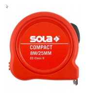 Rolmaat SOLA Compact 8m klasse II met riemclip