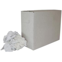 Poetslappen witte tricot 70% katoen 30% synthetisch  9kg circa 144 lappen