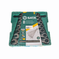 Ringratel- steeksleutelset SATA 8-19mm 8-delig, per stuk