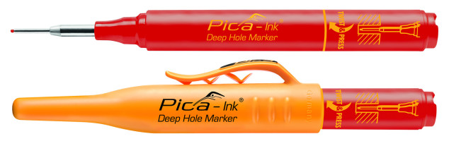 Markeerstift PICA INK voor diepe gaten 150/40 rood