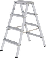 Aluminium dubbele trap dubbelzijdig  toegankelijk 2x4 treden