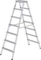 Aluminium dubbele trap dubbelzijdig  toegankelijk 2x7 treden