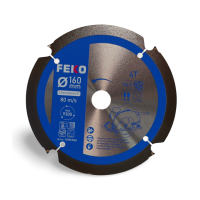 Cirkelzaagblad FEKO-Blade PCD tbv vezelcementplaten 160mm 4T 20mm