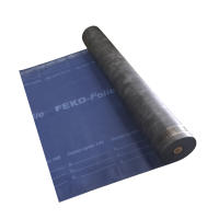 Dampdoorlatende FEKO-FOLIE Damp-open 165 met 2 plakstroken 1,5x50m 165gr/m2 , 75m2