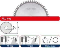 Cirkelzaagblad ROTEC HM 150mm 42T 20mm non-ferro hand