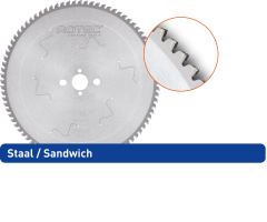 Cirkelzaagblad ROTEC staal/sandwich 160mm 48T 