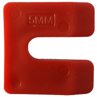 Uitvulplaatjes FEKO-Vul U-vorm 5mm rood 144stuks