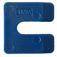 Uitvulplaatjes FEKO-Vul U-vorm 4mm blauw 144stuks