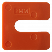 Uitvulplaatjes FEKO-Vul U-vorm 2mm oranje 240stuks