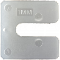 Uitvulplaatjes FEKO-Vul U-vorm 1mm transparant 480stuks
