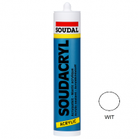 Acrylkit SOUDAL soudacryl 310ml wit, 15stuks