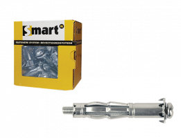 Hollewandplug SMART metaal M6x80, 25stuks